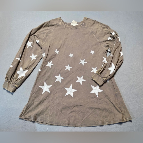 Fantastic Fawn Star Long Sleeve Dress New In Poly Bag Medium PTP 23 Length 33 - Picture 2 of 6